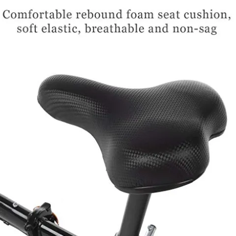 HUUH Folding Bikes for Adults 20″ 7 Speed City Folding Compact Bike Bicycle Urban Commuter Black