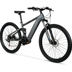 Hyper Toy Company Hyper E-Ride Electric Mountain Bike for Adults 29 Inch Matte Grey