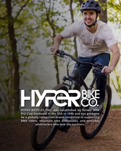 Hyper Toy Company Hyper E-Ride Electric Mountain Bike for Adults 29 Inch Matte Grey