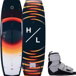 Hyperlite Baseline Mens Wakeboard 146 W/Formula Bindings Black/Orange 146cm/(10-14)