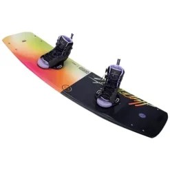 Hyperlite Cadence Womens Wakeboard 134 W/Syn Bindings Black/Yellow 134cm/(4-8.5)