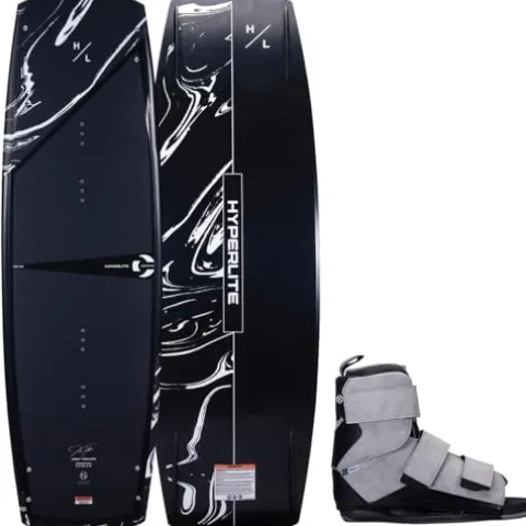 Hyperlite Cryptic Mens Wakeboard 138 W/Formula Bindings Black 138cm/(7-10.5)