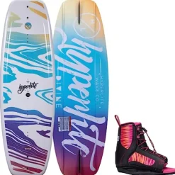 Hyperlite Divine Jr. Girls Wakeboard 119 W/Jinx Bindings White/Multi 119cm/(4-8)