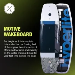 Hyperlite Motive Wakeboard + Frequency Bindings Package – Beginner to Intermediate Riders – 140cm