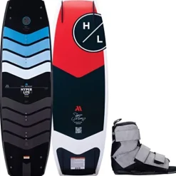 Hyperlite Murray Pro Mens Wakeboard 134 W/Formula Bindings Black/Red 134cm/(7-10.5)