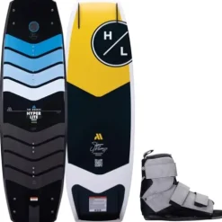 Hyperlite Murray Pro Mens Wakeboard 134 W/Formula Bindings Black/Red 134cm/(7-10.5)
