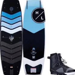 Hyperlite Murray Pro Mens Wakeboard 144 with Team X Bindings Black/Grey