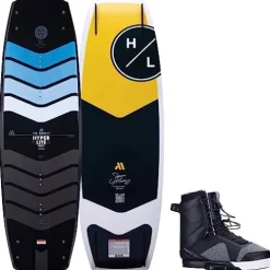 Hyperlite Murray Pro Mens Wakeboard 144 with Team X Bindings Black/Grey