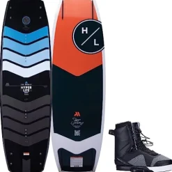 Hyperlite Murray Pro Mens Wakeboard 150 W/Team X Bindings Black/Orange