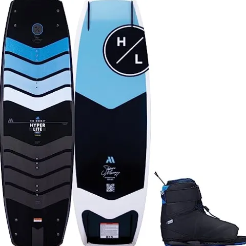 Hyperlite Murray Pro Mens Wakeboard 150 W/Session Bindings Black/Orange 150cm