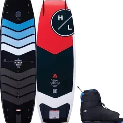 Hyperlite Murray Pro Mens Wakeboard 150 W/Session Bindings Black/Orange 150cm