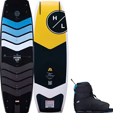 Hyperlite Murray Pro Mens Wakeboard 150 W/Session Bindings Black/Orange 150cm