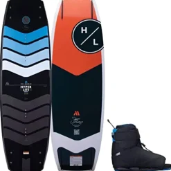 Hyperlite Murray Pro Wakeboard 134cm with Session Bindings Black/Red