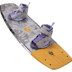 Hyperlite Prizm Womens Wakeboard 139 W/Viva Bindings Grey/Bamboo