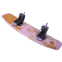 Hyperlite Prizm Womens Wakeboard 134 W/Syn Bindings Pink/Wood Grain
