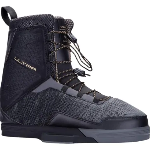 Hyperlite Rusty Pro Men’s Wakeboard 143 with Ultra Bindings Black/Gold 143cm