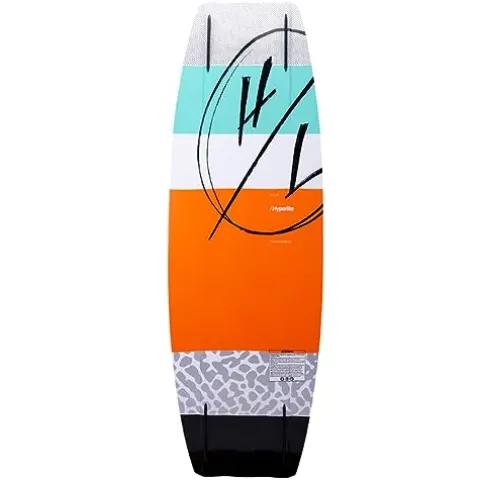 Hyperlite Source Mens Wakeboard 139 W/Team OT Bindings White/Orange 139cm/(10-14)