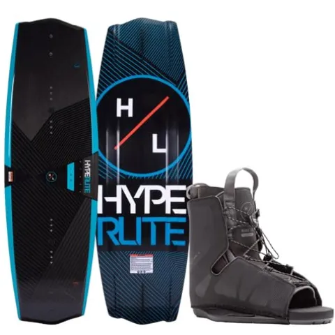Hyperlite State 2.0 Wakeboard w/Frequency Bindings Black/Blue