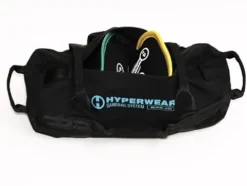 HYPERWEAR Adjustable Sandbag Workout Bag with Filled Sandbells LG 160lb Assortment – Red