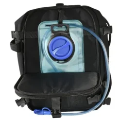 HYPERWEAR Hyper Ruck Backpack – 3 Rucking Plates/Laptop Sleeves – Weight Vest Fitness Day Pack, 20L Black Silver