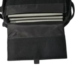 HYPERWEAR Hyper Ruck Backpack – 3 Rucking Plates/Laptop Sleeves – Weight Vest Fitness Day Pack, 20L Black Silver