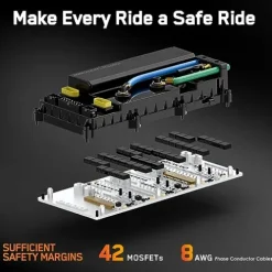 I INMOTION Inmotion V13 Electric Unicycle 22 Inch Self-Balancing EUC with 10000W Motor, 90mm Air Suspension, 124-Mile Range, 87 MPH Speed, 45° Climbing (Challenger)
