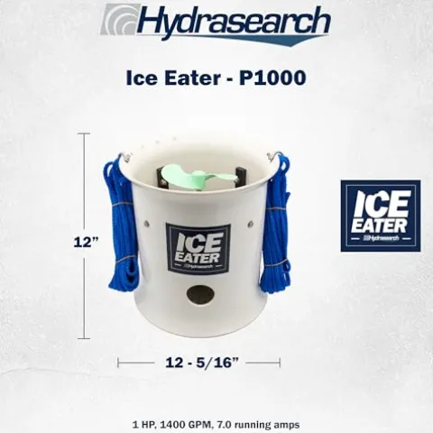 ICE EATER P1000/150 1 HP Pond Deicer with 150 ft Power Cord