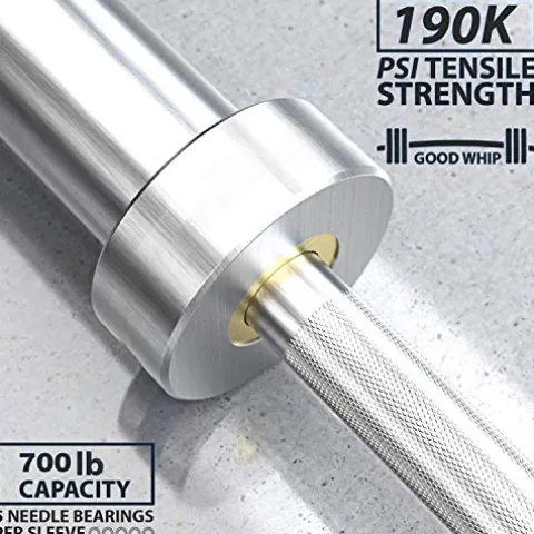 IFAST Home Gym 100LB Olympic Weight Set with 7Ft Barbell Bar