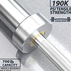 IFAST Home Gym 170LB Olympic Weight Set with 7Ft Barbell Bar, Bumper Plates – 700lb Capacity