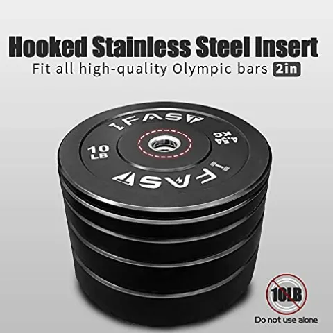 IFAST Olympic Weight Plates Set 370LB Bumper Plates