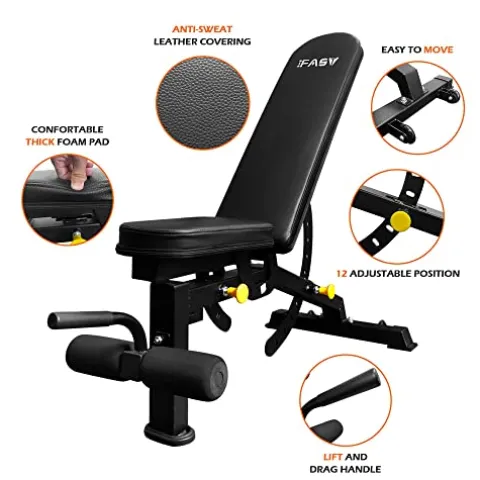 IFAST Power Cage with Lat Pulldown 1000 LBs Capacity Black