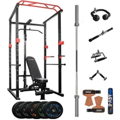 IFAST Power Cage with LAT Pulldown 1000 LBs Capacity Power Rack