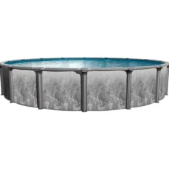 In The Swim Above Ground Swimming Pool Emotion Package with Sand Filter, Pump System, A-Frame Ladder – Multi-Colored