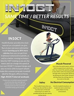 IN10CT (Intensity) Health Runner Curved Manual Treadmill