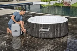 Inflatable Coleman SaluSpa Bahamas 4-Person Portable Hot Tub Blue