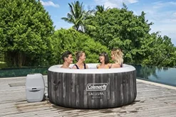 Inflatable Coleman SaluSpa Bahamas 4-Person Portable Hot Tub Blue