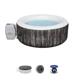 Inflatable Coleman SaluSpa Bahamas 4-Person Portable Hot Tub Blue