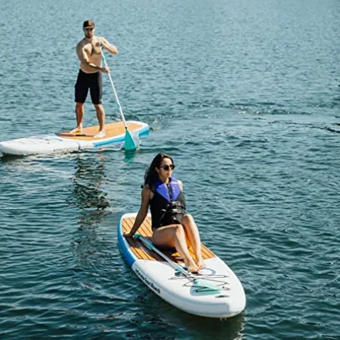 Inflatable Sport Boats Premium Inflatable Stand Up Paddle Board & Kayak White