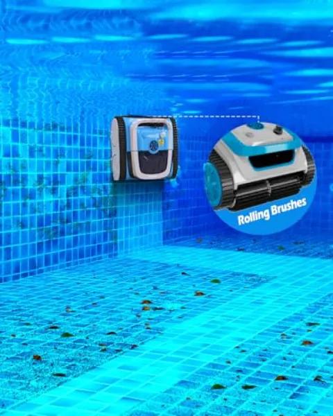 Inopool Latitude Plus Cordless Pool Vacuum 180-Min Sensor-Driven Blue