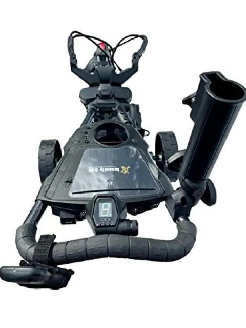 Insanity Golf Electric Golf Trolley with Remote Control, Aluminum Frame, Lithium-Ion Battery – Black