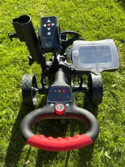 Insanity Golf Electric Golf Trolley with Remote and Seat Black and Yellow