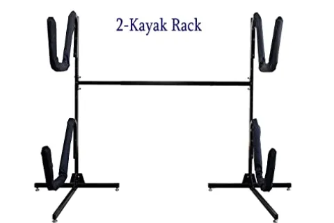 Insight Goods Kayak Rack – Free Standing Kayak Storage for Indoor/Outdoor (4 Kayaks)