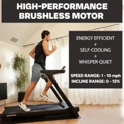 Inspire Fitness Foldable Treadmill with Incline LED Touchscreen