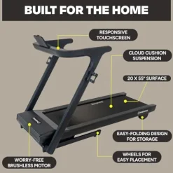Inspire Fitness Foldable Treadmill with Incline LED Touchscreen