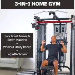 Inspire Fitness FT2 Functional Trainer & Smith Machine Station Bundle – Fully Loaded