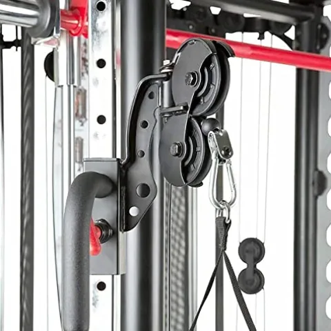 Inspire Fitness SCS Smith System – Cage System – Functional Trainer Home Gym With Smith Machine – Cable Machine – D Handles, Ankle Strap, Multi-Function Belt – Inspire SCS System (No Bench)