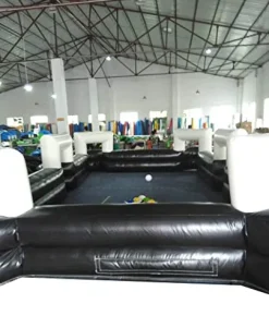 INTBUYING Inflatable Foot Pool Table 16.4×9.8ft Black