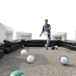 INTBUYING Inflatable Foot Pool Table 16.4×9.8ft Black