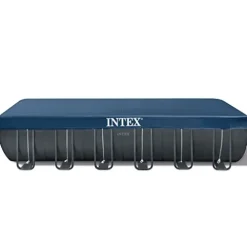 Intex Above Ground Swimming Pool Set Gray