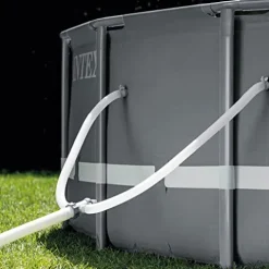 Intex Above-Ground Pool Set with Pump and Vacuum Gray